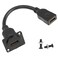 QIANRENON HDMI Panel Mount Adapter 4K60Hz HDMI 20 Female to Female Display Connector HDMI Short Cable Panel Socket DPanelXLRPanel Mount for TV Monitor Projector 20cm78in