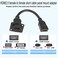 QIANRENON HDMI Panel Mount Adapter 4K60Hz HDMI 20 Female to Female Display Connector HDMI Short Cable Panel Socket DPanelXLRPanel Mount for TV Monitor Projector 20cm78in