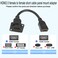 QIANRENON HDMI Panel Mount Adapter 4K60Hz HDMI 20 Female to Female Display Connector HDMI Short Cable Panel Socket DPanelXLRPanel Mount for TV Monitor Projector 20cm78in