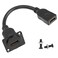 QIANRENON HDMI Panel Mount Adapter 4K60Hz HDMI 20 Female to Female Display Connector HDMI Short Cable Panel Socket DPanelXLRPanel Mount for TV Monitor Projector 20cm78in