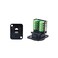 QIANRENON RJ458P8C Panel Mount Terminal Cat5E Screw Terminal Adapter Keystone JackDType Modular Panel Crimping Data Female ConnectorBlack