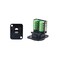 QIANRENON RJ458P8C Panel Mount Terminal Cat5E Screw Terminal Adapter Keystone JackDType Modular Panel Crimping Data Female ConnectorBlack