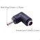 QJZXUEZHEN 2Pcs DC Power Connector Adapter 90 Degree Angle 35mm x 135mm Male Plug to 55mm x 21mm Female Jack Coupler Converter L Type 35 x 135mm Red