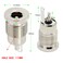 QOFOWIN qofowin 55 x 21 MM 10A DC Power Jack Cord Socket Threaded Female Mount Connector Adapter with Waterproof Cover Cap