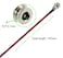 QOFOWIN qofowin 55 x 21 MM 8A DC Power Jack Cord Socket Threaded Female Mount Connector Copper Adapter with Presoldered Wires and Waterproof Cover Cap