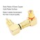 exgoofit RCA Right Angle Adapter GoldPlated 2Pack 90 Degree RCA Adapter Plug Connector