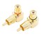 exgoofit RCA Right Angle Adapter GoldPlated 2Pack 90 Degree RCA Adapter Plug Connector