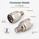 RedYutou F to N Adapter F Female Jack to NType Male Plug Antenna Cable 2 pcs