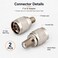 RedYutou F to N Adapter F Female Jack to NType Male Plug Antenna Cable 2 pcs