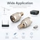 RedYutou F to N Adapter F Female Jack to NType Male Plug Antenna Cable 2 pcs