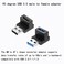 rgzhihuifz 4 Pack USB 30 Adapter 90 Degree Male to Female Combo Vertical Up and Down Angle Coupler ConnectorUSB 30 Male to Female 90 Degree Right Angle Extension Adapter
