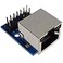 MDFLY RJ45 Ethernet Connector Breakout Board wLED 01 254mm Male Header
