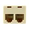 Skywalker Telephone TAdapter for Single to Dual Jack Ivory