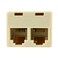 Skywalker Telephone TAdapter for Single to Dual Jack Ivory