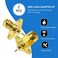 TUOLNK SMA Panel Mount Connector SMA Male Plug 4Hole Flange Chassis Solder Coax Adapter SMA Female Jack Mounting Panel Post Straight Insulator PCB Coaxial Converter 2 Pack