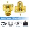 TUOLNK SMA Panel Mount Connector SMA Male Plug 4Hole Flange Chassis Solder Coax Adapter SMA Female Jack Mounting Panel Post Straight Insulator PCB Coaxial Converter 2 Pack