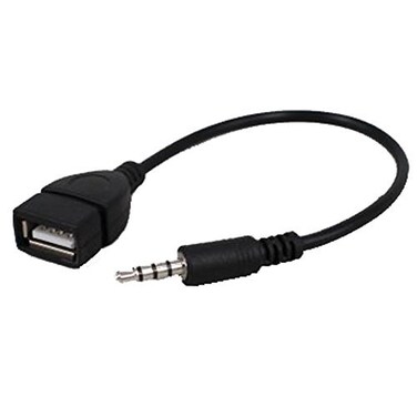 Smartera SmartEra USB Female to 35mm Jack Male Audio Converter Adapter Black