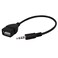 Smartera SmartEra USB Female to 35mm Jack Male Audio Converter Adapter Black