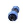 LEIFU SP13 Aviation Connector M13 Male Plug Circular Female Socket 13mm Outdoor Waterproof IP68 Plastic Connectors with Cap Panel Mount Gold Plated 9 Pin for Industrial Device Power Signal