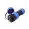 LEIFU SP13 Aviation Connector M13 Male Plug Circular Female Socket 13mm Outdoor Waterproof IP68 Plastic Connectors with Cap Panel Mount Gold Plated 9 Pin for Industrial Device Power Signal