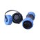LEIFU SP13 Aviation Connector M13 Male Plug Circular Female Socket 13mm Outdoor Waterproof IP68 Plastic Connectors with Cap Panel Mount Gold Plated 9 Pin for Industrial Device Power Signal