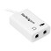 StarTech.com StarTechcom 4 Position Microphone and Headphone Splitter 35 mm 4 Pin 4 Pole Mic and Audio Combo Splitter Cable MUYHSMFFADW White