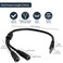 StarTech.com StarTechcom Headset Adapter Microphone and Headphone Splitter 35mm Male Aux to 35mm Female Audio Mic Combo Jack Y Cable for Laptop PC MUYHSMFF Black