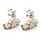 THE CIMPLE CO BNC T Adapter TShaped Coax Splitter 1 Male Port to 2 Female Ports Coaxial Cable Extension 4 Pack
