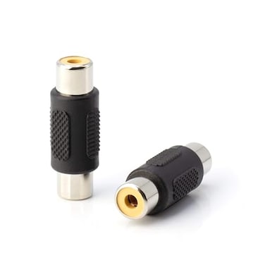 THE CIMPLE CO FemaletoFemale RCA Couplers Barrel Connectors to Adapt and Extend AV Cables RCA Cable Unions for Audio Video Composite Component SPDIF Subwoofer Phono Stereo 4 Pack