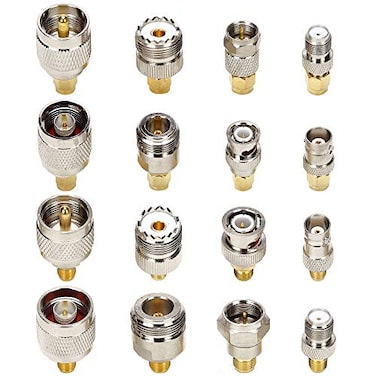 TLS.eagle TLSeagle SMA Connector Kit in Adapter Standard SMABNCUHFNF Male to Female Cable Connector Converter Converter Pack of 16