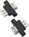 Traovien Traodin HDMI Adapter 2PCS HDMI Female to Female Screw Lock Panel Mount Extension Extender Coupler with Ears