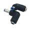 Traovien 2Pcs 55mm x 21mm Female to Male Plug 90 Degree Angle DC Power Converter Adapter for Universal Laptop Interface Power Cable Connector