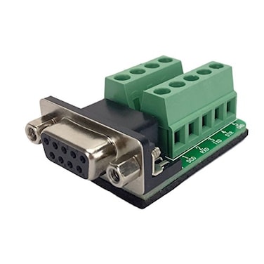 Twinkle Bay DB9 Connector to Wiring Terminal RS232 Serial Port Breakout Board SolderFree Female Adapter