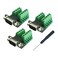 Twinkle Bay TwinkleBay DB9 Male Connector Breakout Board RS232 Serial to DSUB Terminal Block Connector Signal Module 3 Pack