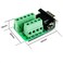 Twinkle Bay TwinkleBay DB9 Male Connector Breakout Board RS232 Serial to DSUB Terminal Block Connector Signal Module 3 Pack