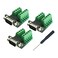 Twinkle Bay TwinkleBay DB9 Male Connector Breakout Board RS232 Serial to DSUB Terminal Block Connector Signal Module 3 Pack