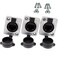Uonecn RJ45 Waterproof Connector Dust Plug 3 PCS RJ45 Connectors IP65 Mount Ethernet Panel Connector