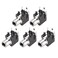 uxcell PCB Panel Mount Single RCA Socket Female Jack Audio Video AV Connector Black 2pins 5Pcs
