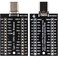 whiteeeen 2pcs USB Type C Male and Female Breakout 24pin Full Pins Output TypeC Female TypeC Male