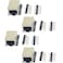 whiteeeen 4pcs RJ45 Breakout Board 8P8C Jack Ethernet Connector with 8Pin 2 Type Pin Headers Straight and Right Angel
