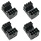 WHYHKJ 4pcs GPU VGA PCIe 8pin Male 180 Degree Angled to 8Pin Female Power Adapter for Desktop Graphics Card 2pcs Standard Type 2pcs Reverse Type Black