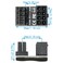 WHYHKJ 4pcs GPU VGA PCIe 8pin Male 180 Degree Angled to 8Pin Female Power Adapter for Desktop Graphics Card 2pcs Standard Type 2pcs Reverse Type Black