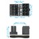WHYHKJ 4pcs GPU VGA PCIe 8pin Male 180 Degree Angled to 8Pin Female Power Adapter for Desktop Graphics Card 2pcs Standard Type 2pcs Reverse Type Black