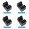 WHYHKJ 4pcs GPU VGA PCIe 8pin Male 180 Degree Angled to 8Pin Female Power Adapter for Desktop Graphics Card 2pcs Standard Type 2pcs Reverse Type Black