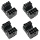 WHYHKJ 4pcs GPU VGA PCIe 8pin Male 180 Degree Angled to 8Pin Female Power Adapter for Desktop Graphics Card 2pcs Standard Type 2pcs Reverse Type Black