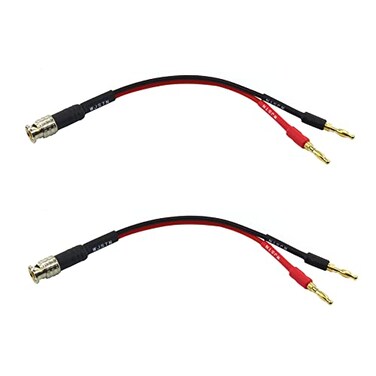 WJSTN bnc to Banana Plug AdapterBanana Plug Adapter Male to Male BNC Socket Binding Post Splitter Connecto