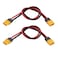 Yiqigou 2pcs Amass XT60H XT60 Male Plug Connector to XT60H XT60 Female Plug Connector Adapter Extension with 30cm 14AWG Silicone Wire xt60h Cable