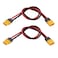 Yiqigou 2pcs Amass XT60H XT60 Male Plug Connector to XT60H XT60 Female Plug Connector Adapter Extension with 30cm 14AWG Silicone Wire xt60h Cable