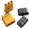 Yiqigou 5 Pairs Amass MR30 Plug Male Female Connector Adapter 2mm Bullet Plug Connector with Sheath Housing for RC Lipo Battery
