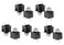 YXQ 3 Pins Female 35mm Mono TS Jacks Plug Socket Connectors Switch PCB Panel Chassis Mount10Piece